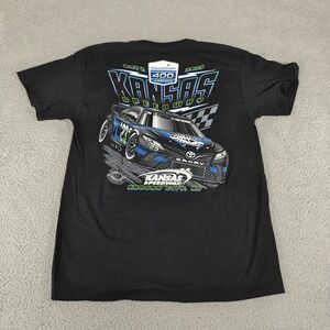 Kansas Speedway Shirt Mens‎ Large Black NASCAR Racing AdventHealth 400 2023 Tee